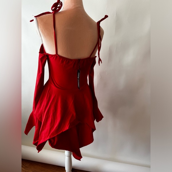 Dolls Kill current mood F is For Fairies™ Handkerchief Dress - Red - Picture 10 of 10